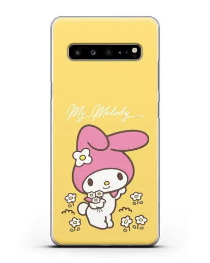 Чехол Зайчик Мелоди силиконовый для Samsung Galaxy S10 5G [SM-G977B]