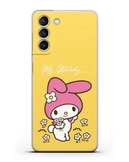 Чехол Зайчик Мелоди силиконовый для Samsung Galaxy S21 [SM-G991B]