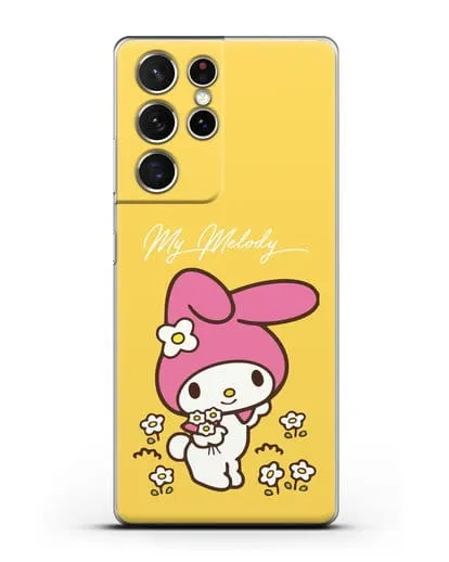 Чехол Зайчик Мелоди силиконовый для Samsung Galaxy S21 Ultra [SM-G998B]