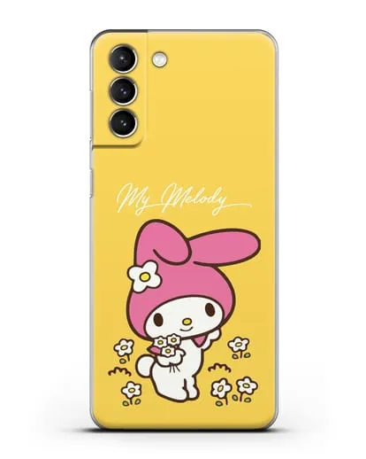Чехол Зайчик Мелоди силиконовый для Samsung Galaxy S22