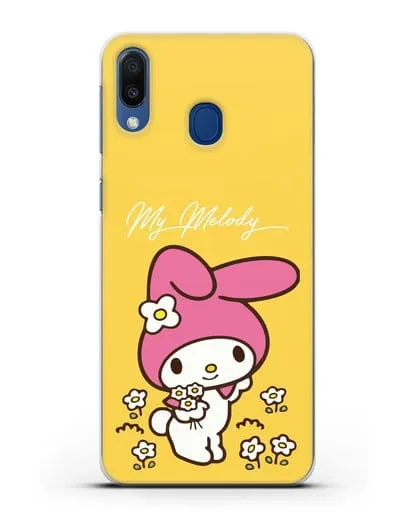 Чехол Зайчик Мелоди силиконовый для Samsung Galaxy M20 [SM-M205F]