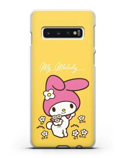 Чехол Зайчик Мелоди силиконовый для Samsung Galaxy S10 [SM-G973F]