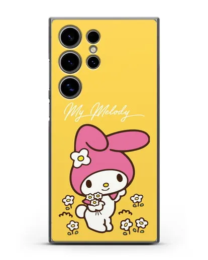 Чехол Зайчик Мелоди силиконовый для Samsung Galaxy S24 Ultra