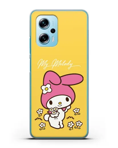 Чехол Зайчик Мелоди силиконовый для Xiaomi Redmi Note 11T Pro