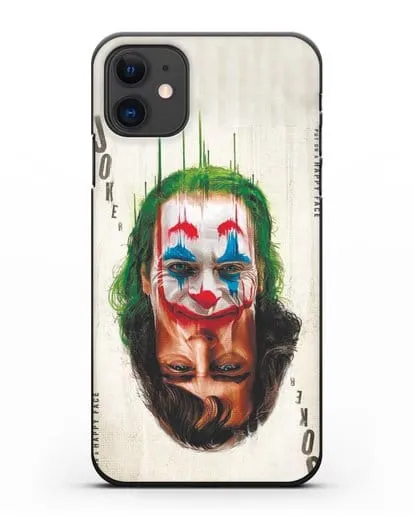 Чехол с принтом Джокер (Joker) - Два лица силиконовый для iPhone 11