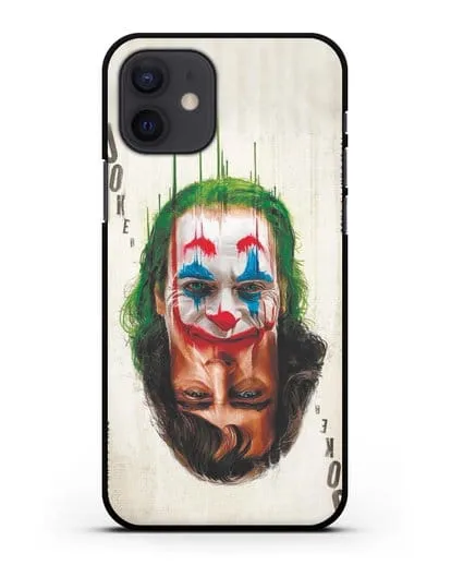 Чехол с принтом Джокер (Joker) - Два лица силиконовый для iPhone 12