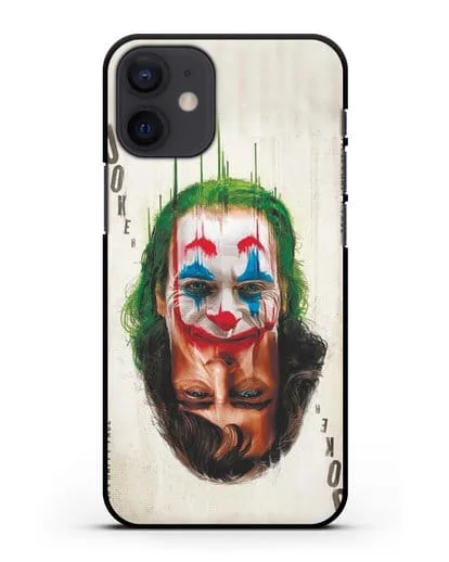 Чехол с принтом Джокер (Joker) - Два лица силиконовый для iPhone 12 mini