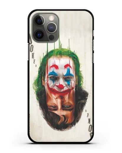 Чехол с принтом Джокер (Joker) - Два лица силиконовый для iPhone 12 Pro