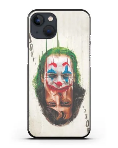 Чехол с принтом Джокер (Joker) - Два лица силиконовый для iPhone 13 Mini