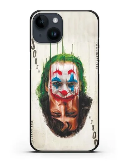 Чехол с принтом Джокер (Joker) - Два лица силиконовый для iPhone 14