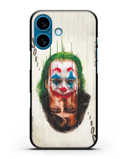 Чехол с принтом Джокер (Joker) - Два лица силиконовый для iPhone 16