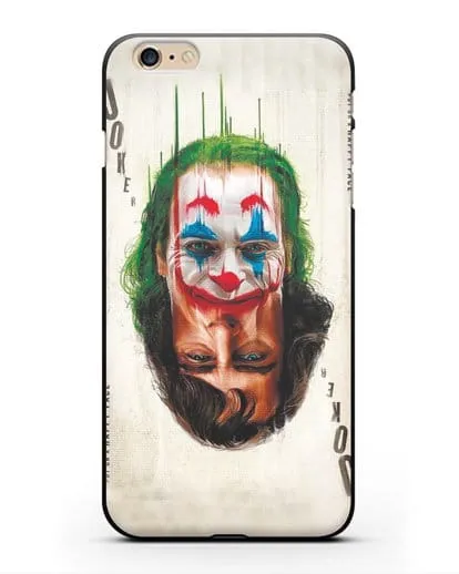 Чехол с принтом Джокер (Joker) - Два лица силиконовый для iPhone 6s Plus