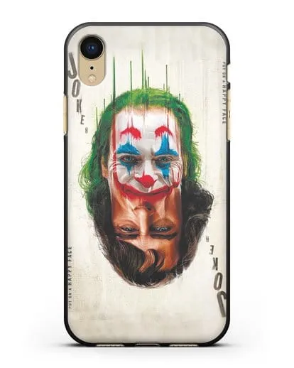 Чехол с принтом Джокер (Joker) - Два лица силиконовый для iPhone XR