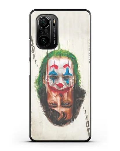 Чехол с принтом Джокер (Joker) - Два лица силиконовый для Xiaomi Poco F3