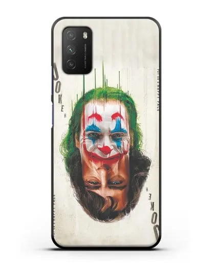 Чехол с принтом Джокер (Joker) - Два лица силиконовый для Xiaomi Poco M3