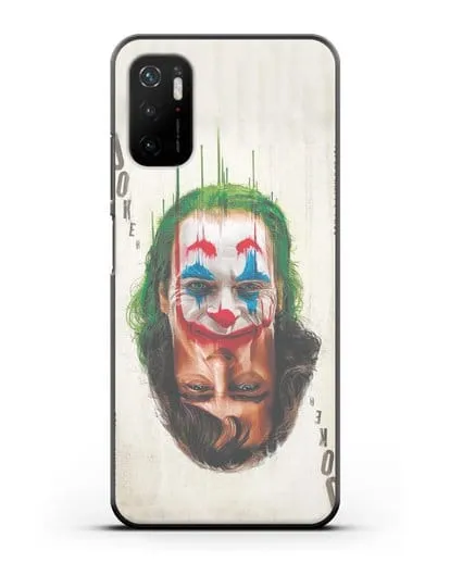 Чехол с принтом Джокер (Joker) - Два лица силиконовый для Xiaomi Poco M3 Pro
