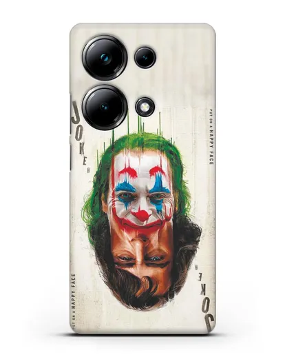 Чехол с принтом Джокер (Joker) - Два лица силиконовый для Xiaomi Poco M6 Pro