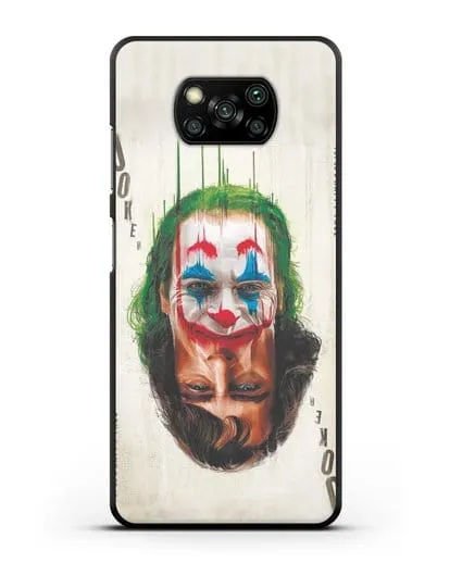 Чехол с принтом Джокер (Joker) - Два лица силиконовый для Xiaomi Poco X3 Pro