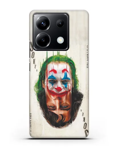 Чехол с принтом Джокер (Joker) - Два лица силиконовый для Xiaomi Poco X6