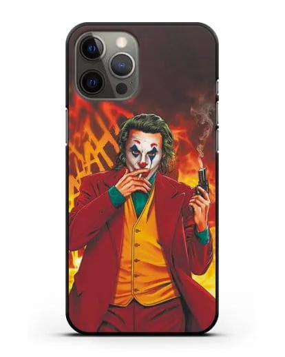 Чехол Джокер (Joker) с пистолетом силиконовый для iPhone 12 Pro Max