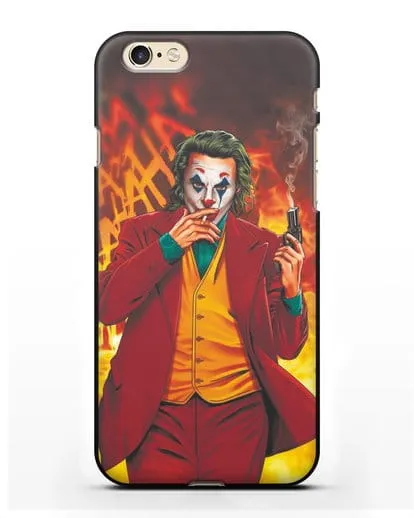 Чехол Джокер (Joker) с пистолетом силиконовый для iPhone 6s