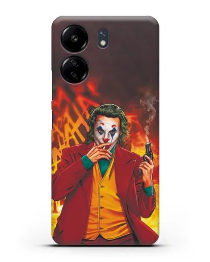 Чехол Джокер (Joker) с пистолетом силиконовый для Xiaomi Poco C65