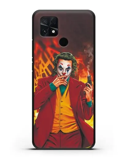 Чехол Джокер (Joker) с пистолетом силиконовый для Xiaomi Poco C40