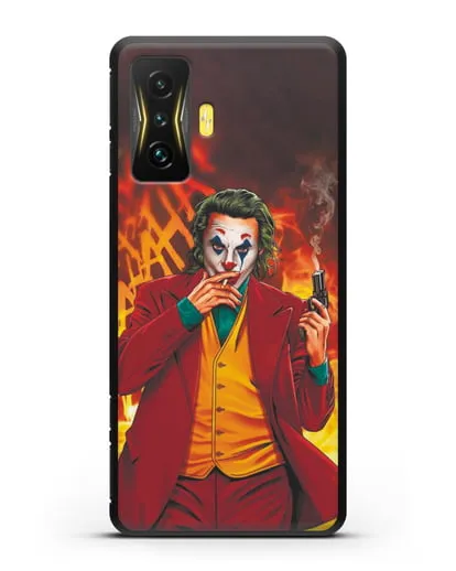Чехол Джокер (Joker) с пистолетом силиконовый для Xiaomi Poco F4 GT