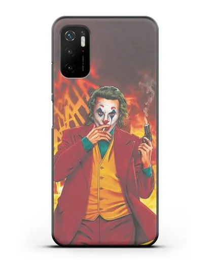 Чехол Джокер (Joker) с пистолетом силиконовый для Xiaomi Poco M3 Pro