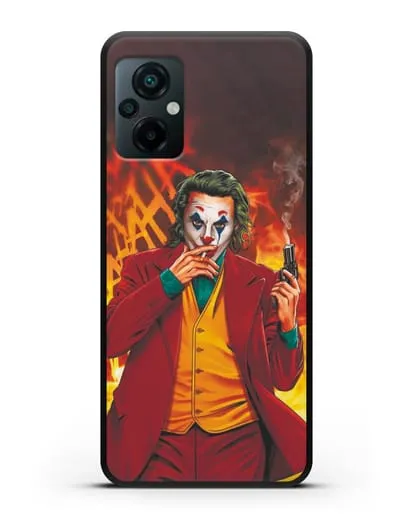Чехол Джокер (Joker) с пистолетом силиконовый для Xiaomi Poco M5