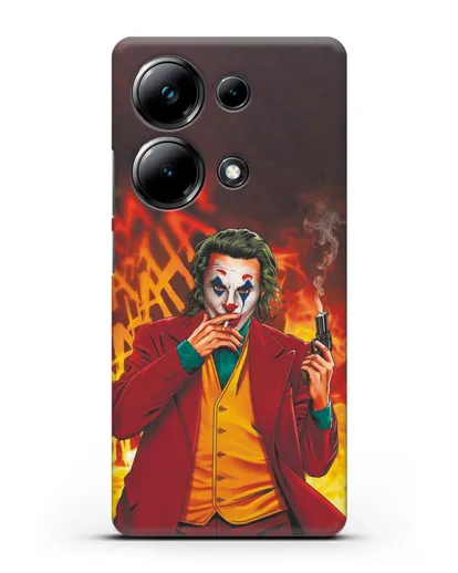 Чехол Джокер (Joker) с пистолетом силиконовый для Xiaomi Poco M6 Pro