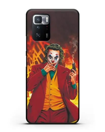 Чехол Джокер (Joker) с пистолетом силиконовый для Xiaomi Poco X3 GT