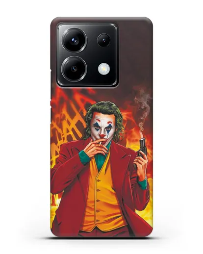 Чехол Джокер (Joker) с пистолетом силиконовый для Xiaomi Poco X6