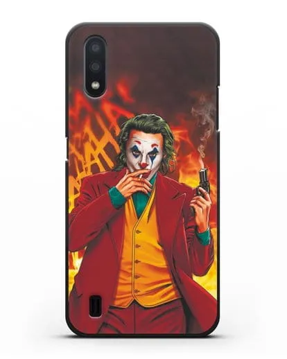 Чехол Джокер (Joker) с пистолетом силиконовый для Samsung Galaxy A01 [SM-A015F]