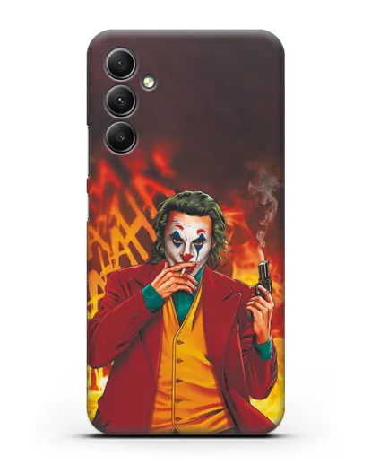 Чехол Джокер (Joker) с пистолетом силиконовый для Samsung Galaxy A34 [SM-A346]