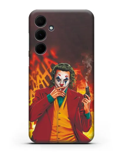 Чехол Джокер (Joker) с пистолетом силиконовый для Samsung Galaxy A35 [SM-A356]