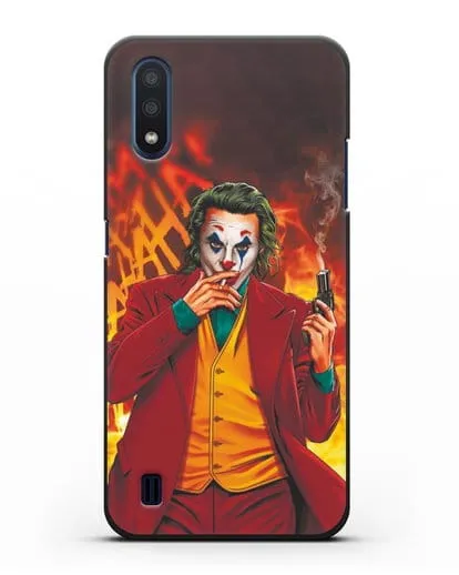Чехол Джокер (Joker) с пистолетом силиконовый для Samsung Galaxy M01 [SM-M015F]