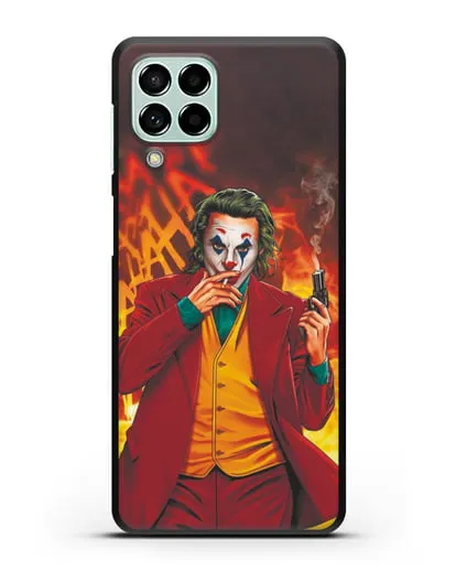 Чехол Джокер (Joker) с пистолетом силиконовый для Samsung Galaxy M53 [SM-M536]