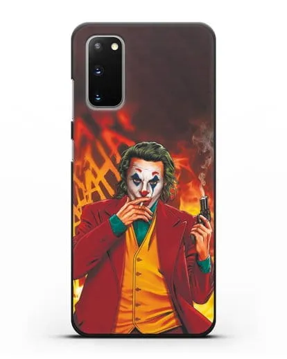 Чехол Джокер (Joker) с пистолетом силиконовый для Samsung Galaxy S20 [SM-G980F]