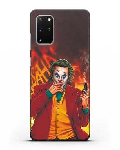 Чехол Джокер (Joker) с пистолетом силиконовый для Samsung Galaxy S20 Plus [SM-G985F]