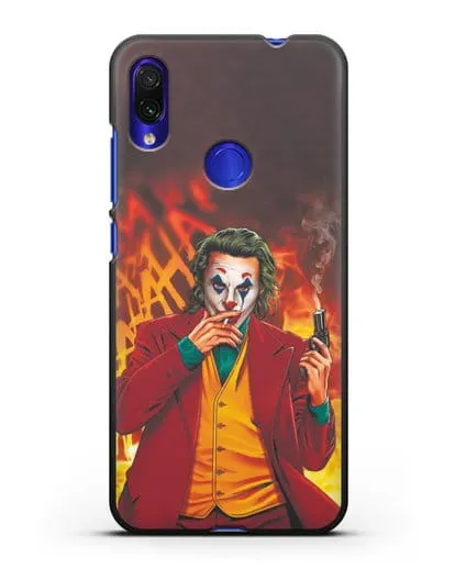 Чехол Джокер (Joker) с пистолетом силиконовый для Xiaomi Redmi Note 7