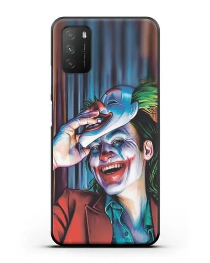 Чехол Джокер (Joker) в маске силиконовый для Xiaomi Poco M3