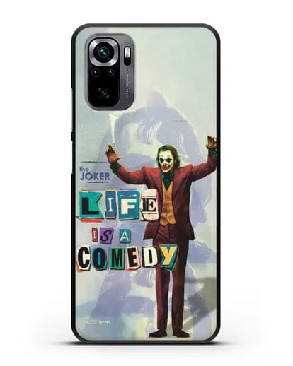 Чехол Джокер (Joker) - Жизнь это комедия силиконовый для Xiaomi Poco M5s