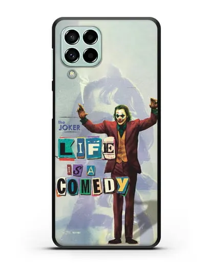 Чехол Джокер (Joker) - Жизнь это комедия силиконовый для Samsung Galaxy M53 [SM-M536]