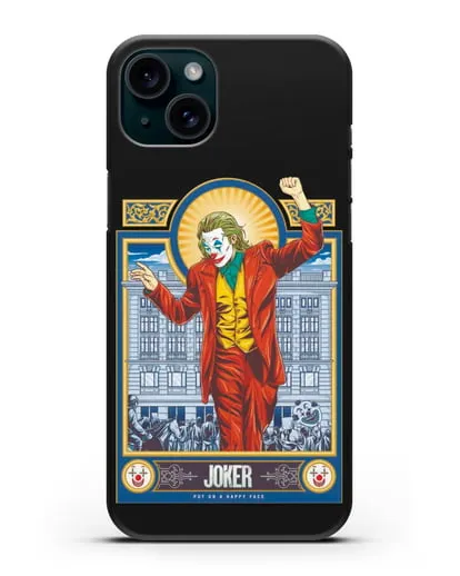 Чехол Карта Джокер (Joker)а силиконовый для iPhone 15 Plus