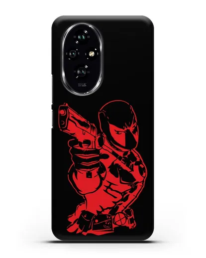 Чехол Дедпул (DeadPool) с пистолетом силиконовый для Honor 200