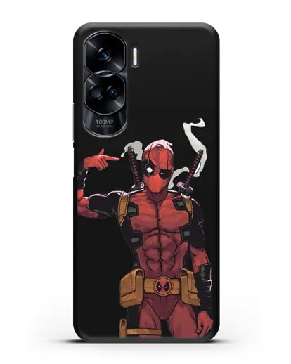 Чехол Дедпул (DeadPool) стреляет силиконовый для Honor 90 Lite