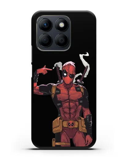 Чехол Дедпул (DeadPool) стреляет силиконовый для Honor X8b