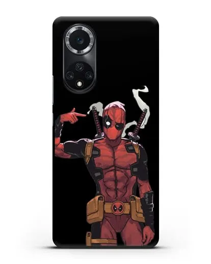 Чехол Дедпул (DeadPool) стреляет силиконовый для Huawei Nova 9