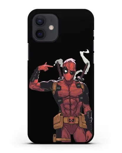 Чехол Дедпул (DeadPool) стреляет силиконовый для iPhone 12